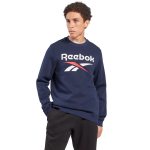 REEBOK IDENTITY FLEECE STACKED LOGO CREW