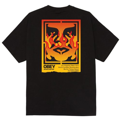 Obey OBEY ICON STENCIL FLAME