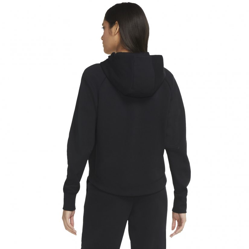 Nike tech fleece hoodie women's black sale