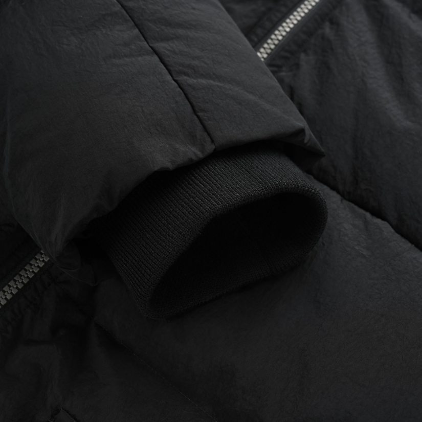 Storage Pocket Detail Hooded Down Jacket