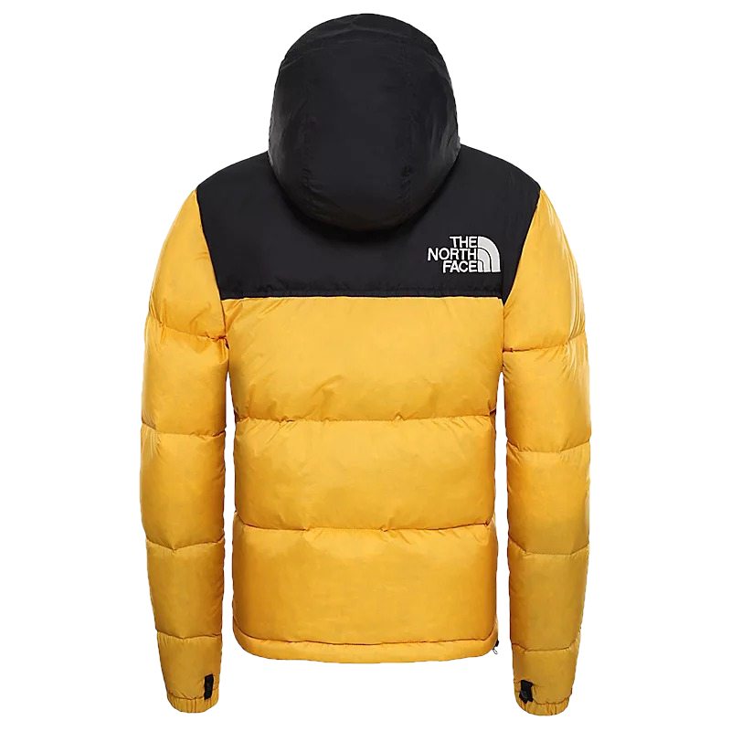 north face yellow nuptse